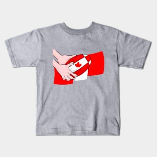 Canada Rugby Flag Kids T-Shirt